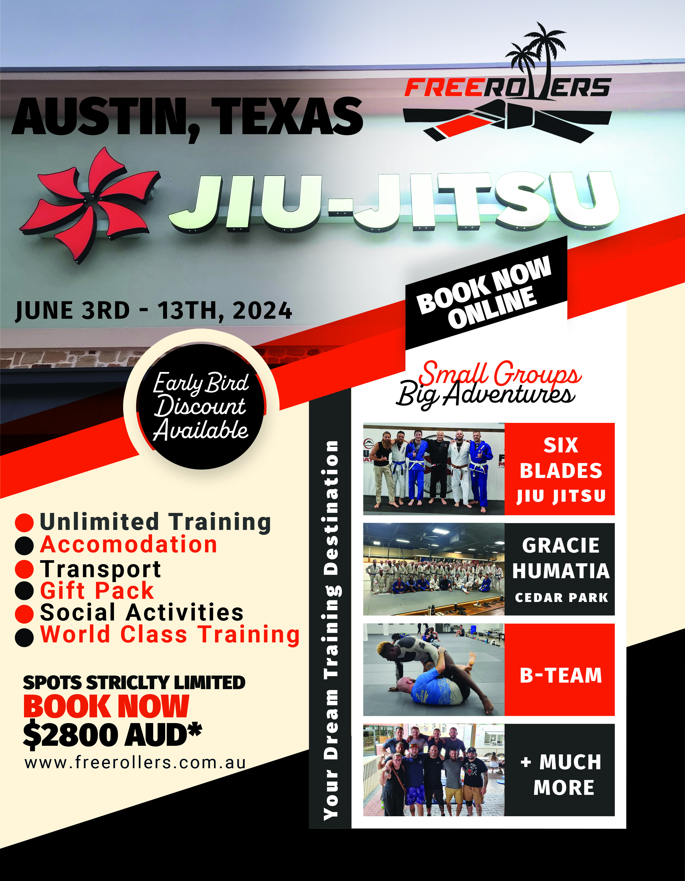 Free Rollers BJJ Getaways: Why Heading to Austin, Texas in June 2024 is a Brilliant Idea